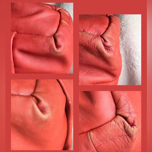 Authentic Coach Orange Satchel with Gold Hardware - Picture 6 of 14